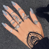 Silver Rose Elephant Ring
