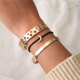 Retro Exquisite Hollow Stars Moon Bracelet