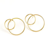 Bohemian Double Circle Earrings