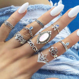 Temperament Gems Flower Ring