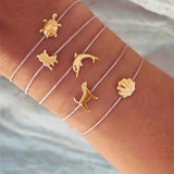Charm Turtle Dolphins Bracelet