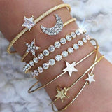 Bohemian Simple Moon Star Bracelet