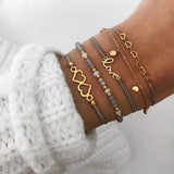 Retro Hollow Heart Bracelet