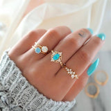Simple Gems Geometric Crystal Ring