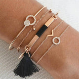 Retro Crystal Circle Bracelet