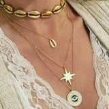 Classic Gold Shell Star Necklace
