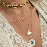 Classic Gold Shell Star Necklace